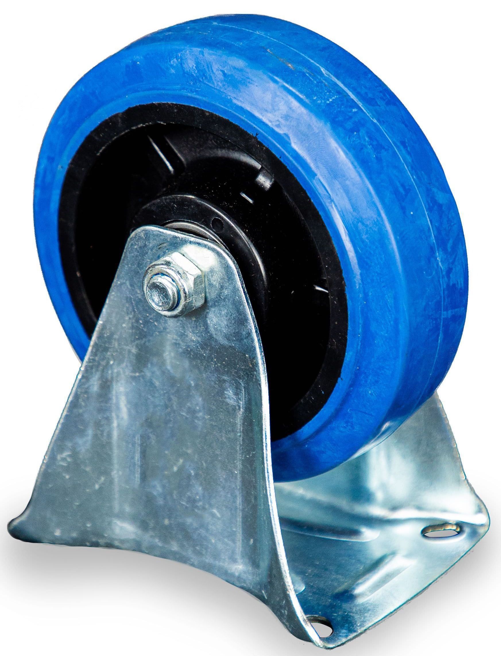 Колесо неповоротное 150 мм из эластичной резины MW150, TOR - фото